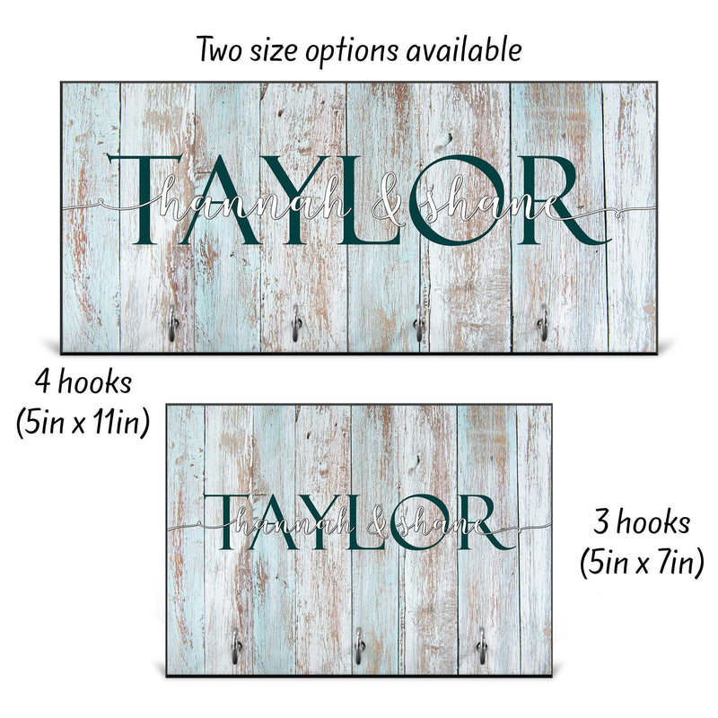 Personalized Key Holder for Wall: Boho Home Decor