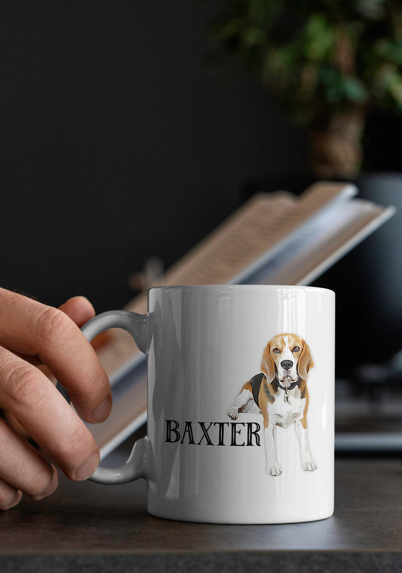 Custom Pet Portrait Mug - Ideal Gift for Pet Lovers