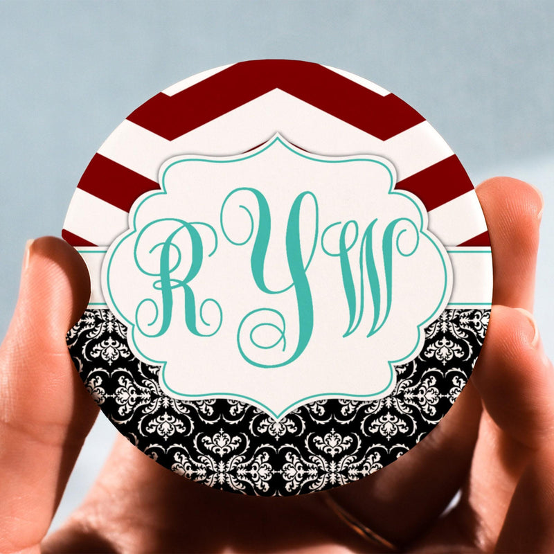 Custom Cute Car Coaster Set – Personalized Car Decor Accessories