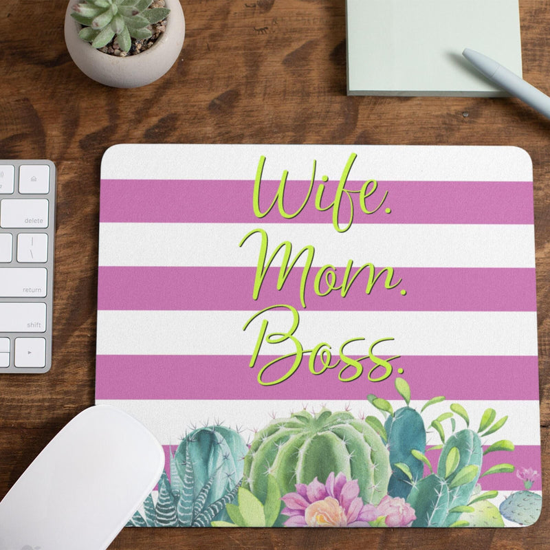 Cactus Mouse Pad Personalized Mousepad Birthday Gift Wedding Gift Unique Gift Personalized Gift Gift for Her Mom Gift MP80