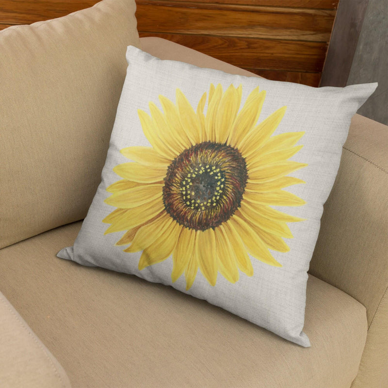 Sunflower, Sunflower Pillow, Custom Pillow, Pillow Cover, Wedding Gift, Anniversary Gift, Housewarming Gift, Home Decor, Home Gifts, PI44