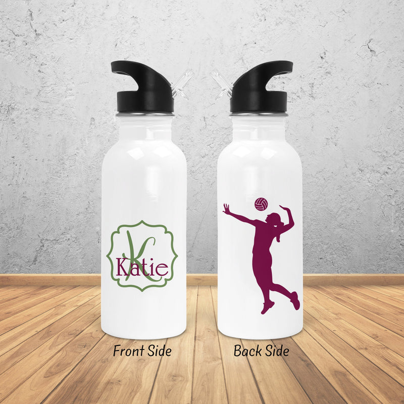 Volleyball Gift, Volleyball Water Bottle, Volleyball Team, Team Gifts, Personalized Water Bottle, Sports Water Bottle, Water Bottle, SZ18