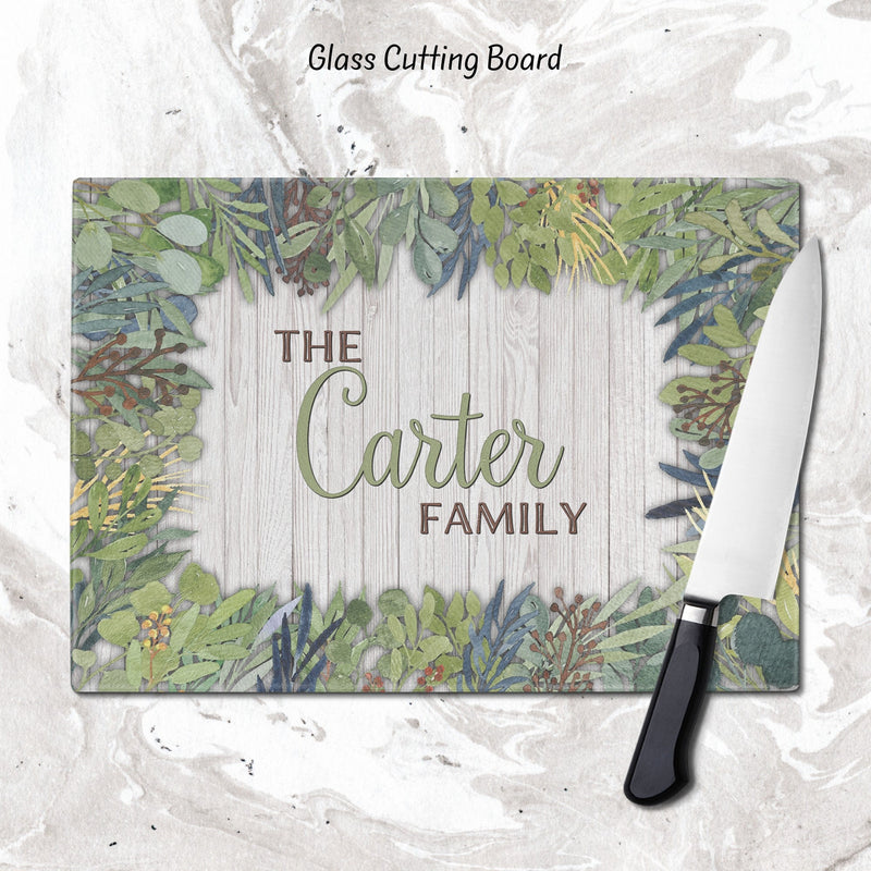 Cutting board, Glass Cutting Board, Personalized Cutting Board, Kitchen Decor, Wedding Gift, Anniversary Gift, Housewarming Gift, GC29