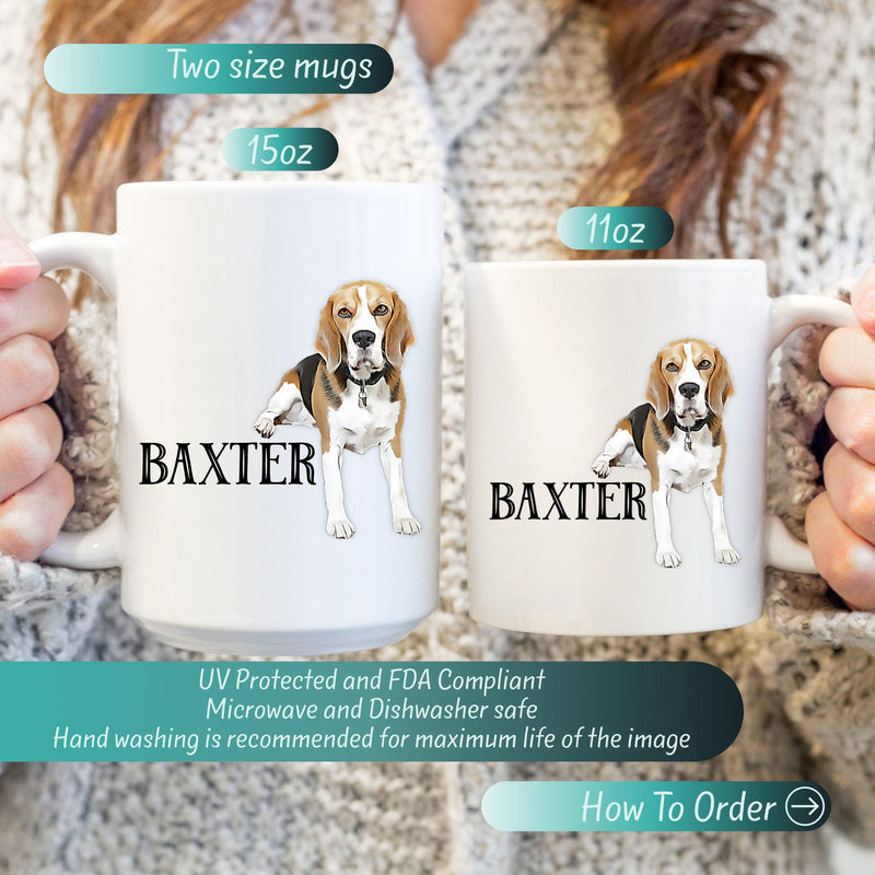 Custom Pet Portrait Mug - Ideal Gift for Pet Lovers