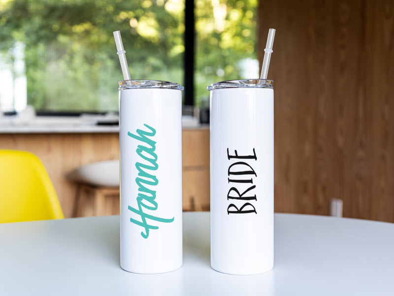 Skinny Tumbler, Bride Tribe, Bridesmaid Tumbler, Bridesmaid Gift, Bridesmaid, Bachelorette Party, Bridal Party Gifts, BS02