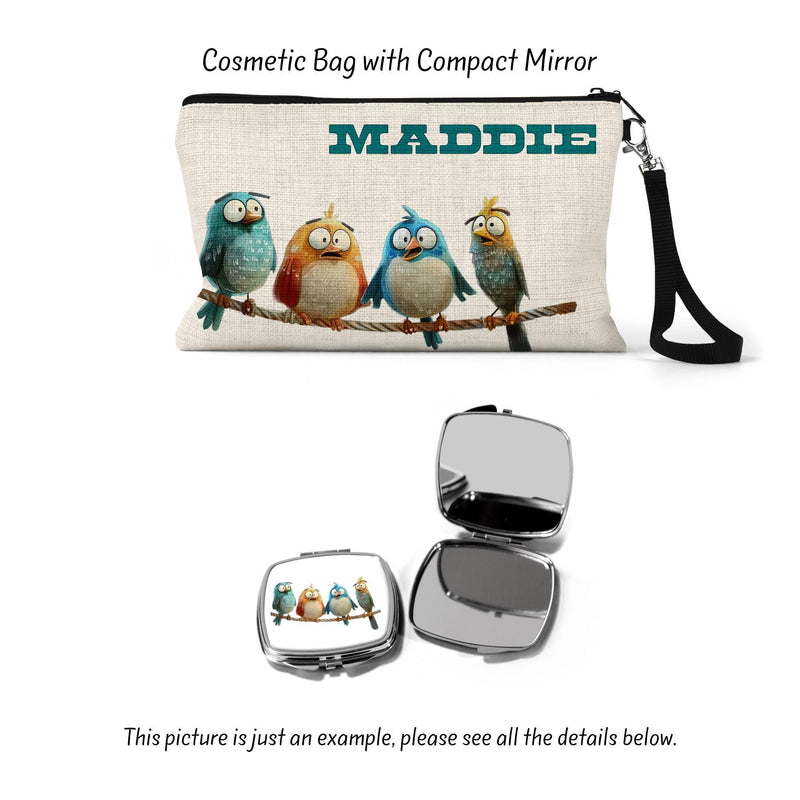 Bird Lover Custom Makeup Bag