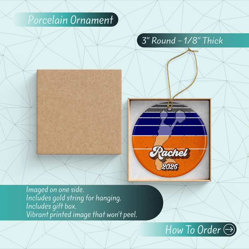 Cheerleader Ornament - Class of 2026 Graduation & Christmas Keepsake