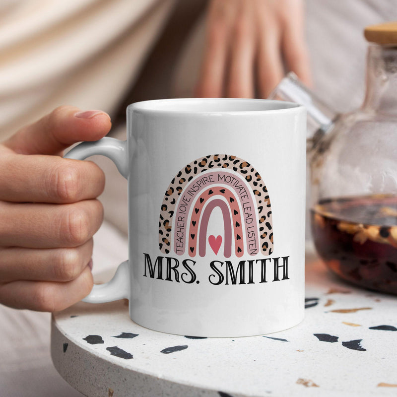 Personalized Teacher Mug - Custom Teacher Appreciation Gift
