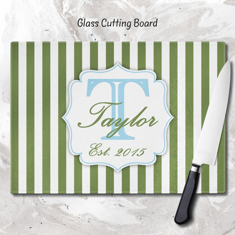 Personalized Cutting Board, Glass Cutting Board, Cutting board, Kitchen Decor, Wedding Gift, Anniversary Gift, Housewarming Gift, GC13