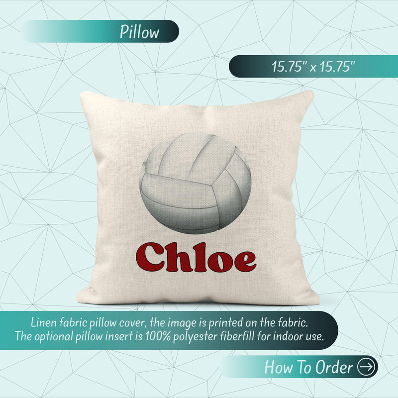 Volleyball Pillow - Personalized Player, Coach or Team Gift
