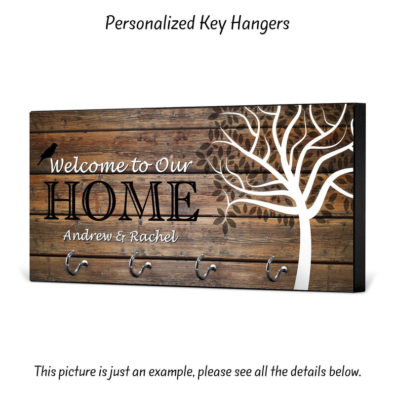 Key Holder for Wall, Wedding Gift, Welcome to Our Home, Anniversary Gift, Housewarming Gift, New Home, Key Holder, Key Hanger, KH31