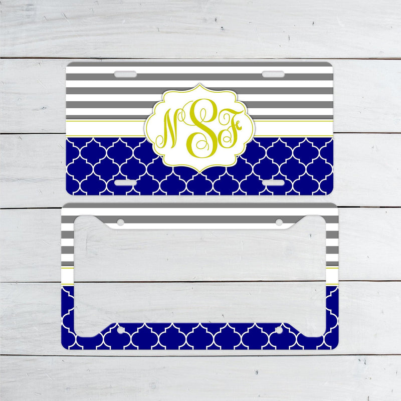 Personalized Aluminum License Plate: Custom Car Tag, Monogrammed Gift