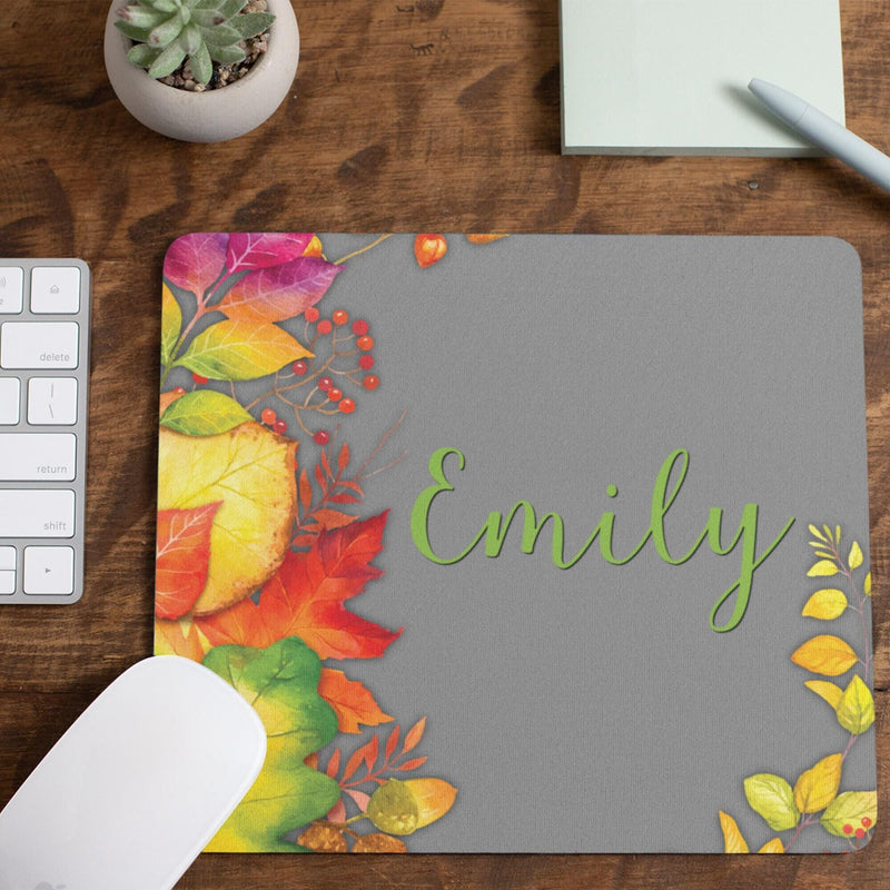 Autumn Mouse Pad Personalized Mouse Pad Autumn Gift Monogrammed Mouse Pad Monogrammed Mousepad Custom Mouse Pad MP44