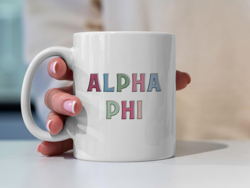 Alpha Phi Sorority Mug – Perfect Sorority Gift!