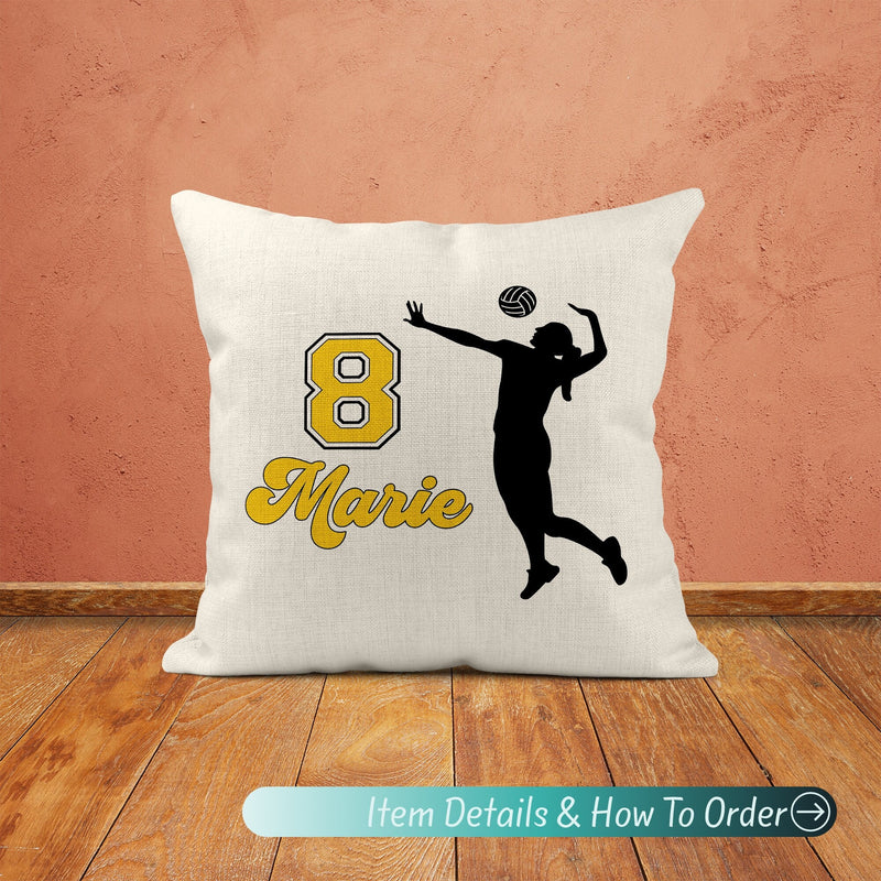 Volleyball Pillow - Personalized Player, Coach or Team Gift