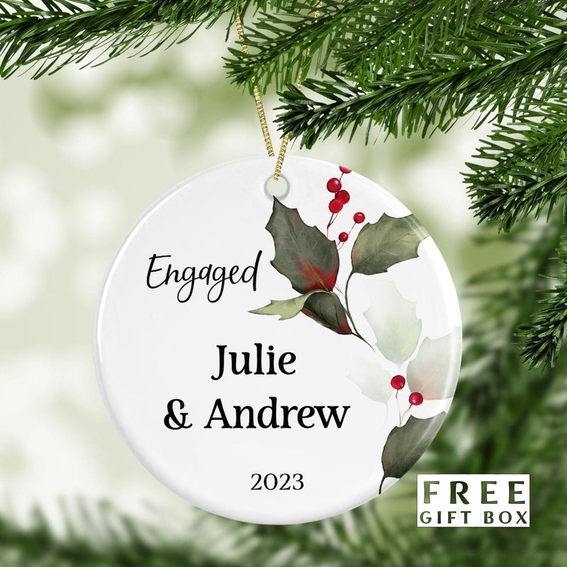 Personalized First Christmas Name Ornament - The Ultimate Newlywed and Engagement Gift