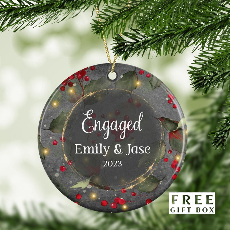 Personalized First Christmas Name Ornament - The Ultimate Newlywed and Engagement Gift