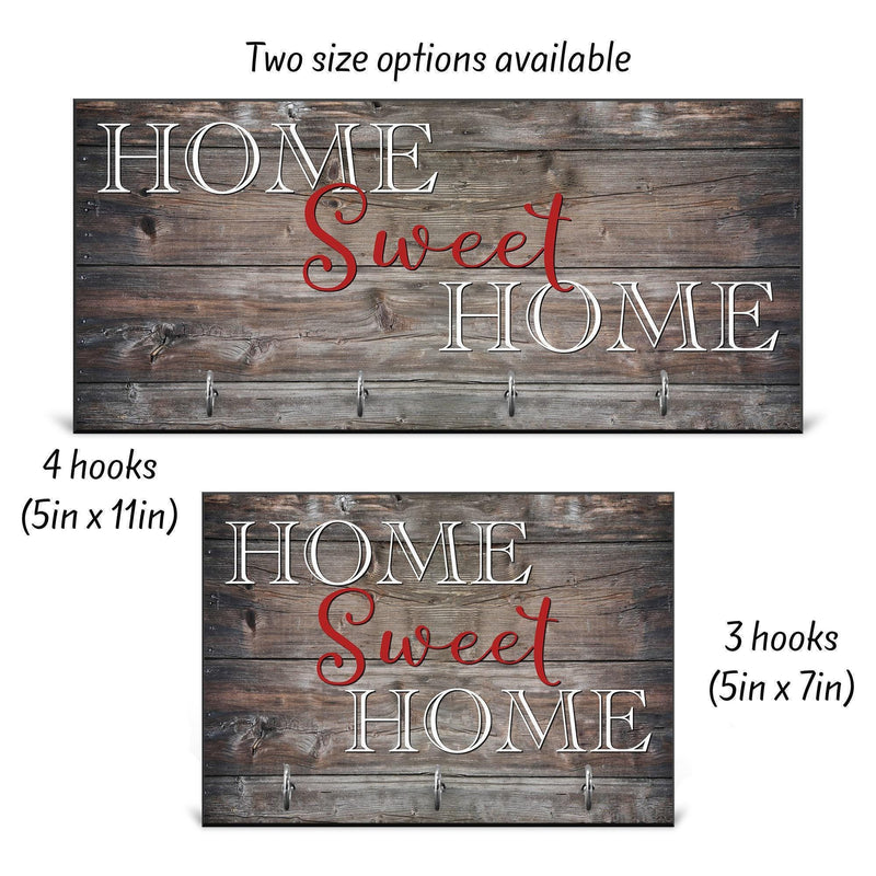 Home Sweet Home, Wedding Gift, Anniversary Gift, Personalized Housewarming Gift, New Home Gift, Wall Decor, Key Rack, Key Hanger, KH01