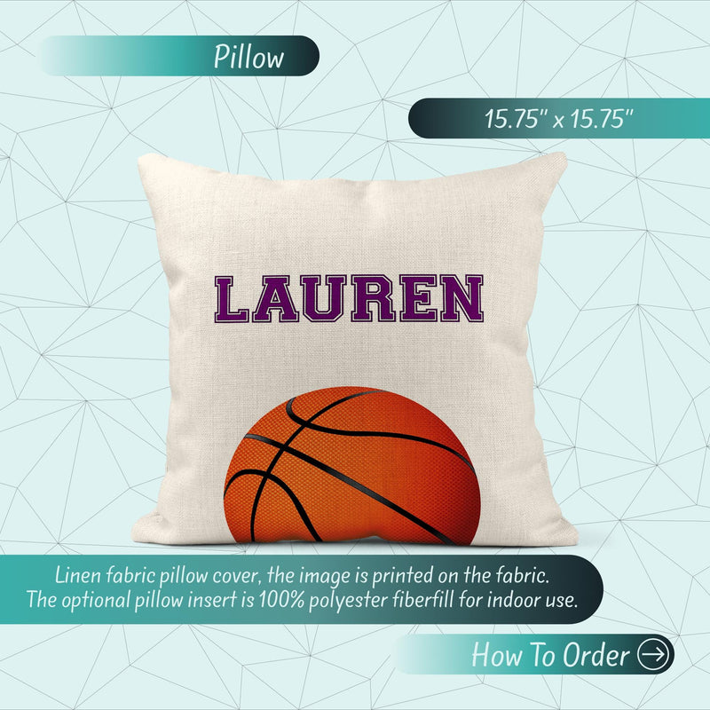 Basketball Pillow - Personalized Coach & Team Gift