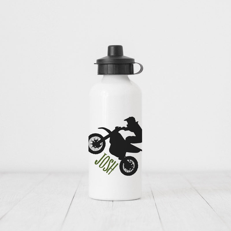 Dirt Bike Bottle, Gift for Him, Water Bottle, Personalized Water Bottle, Sports Water Bottle, Custom Water Bottle, DB18
