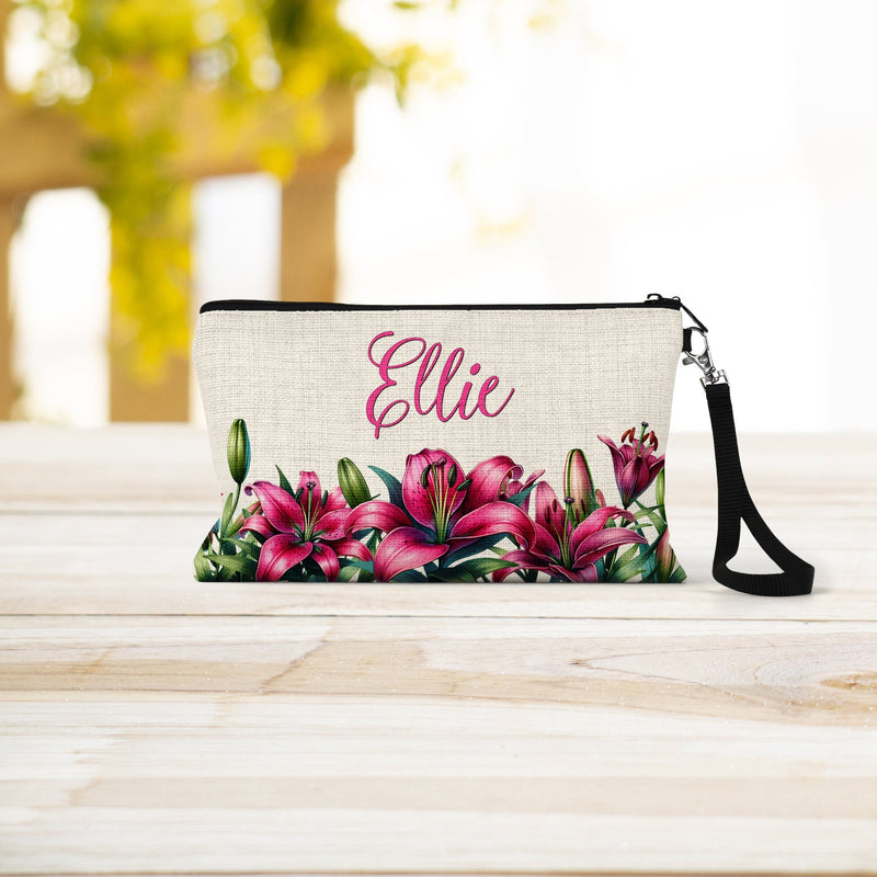 Lily Birth Flower Makeup Bag - Perfect Bridesmaid & Wedding Gift
