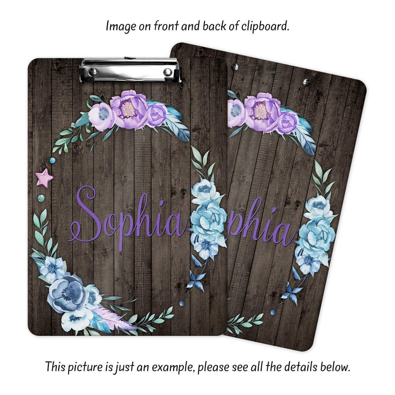 Boho, Custom Clipboard, Monogram Clip Board, Monogram Teacher Gift, Personalized Office Gifts, Personalized Clip Board, CB20