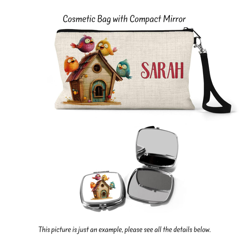 Bird Lover Custom Makeup Bag
