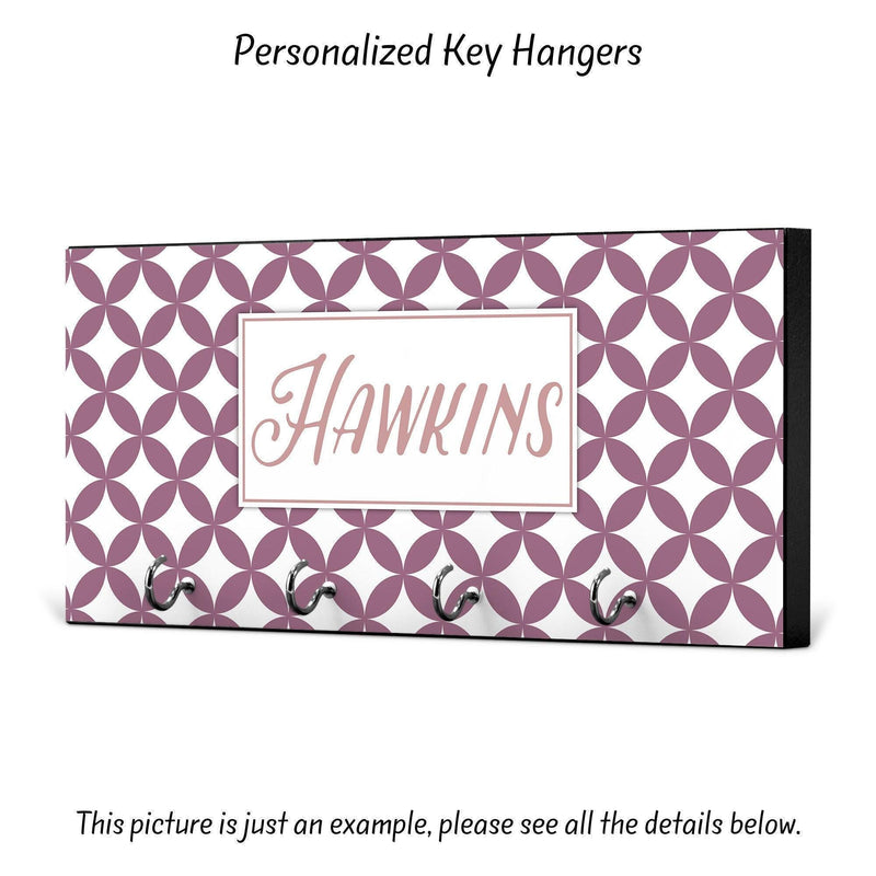 Personalized Housewarming Gift, New Home Gift, Key Holder, Key Rack, Key Hanger, Monogrammed Wedding Gift, Key Wall Organizer, KH04