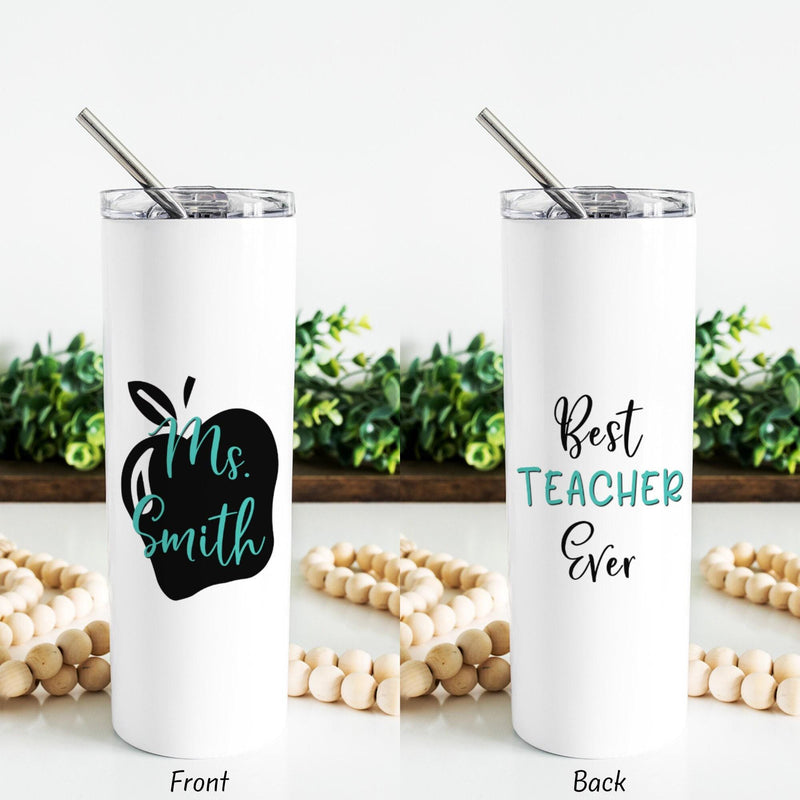 Skinny Tumbler, Teacher Appreciation Gift, Teacher Gift, Mothers Day Gift, Unique Gifts, Bridesmaid Gift, Gift for Mom, Sister Gift, DS08