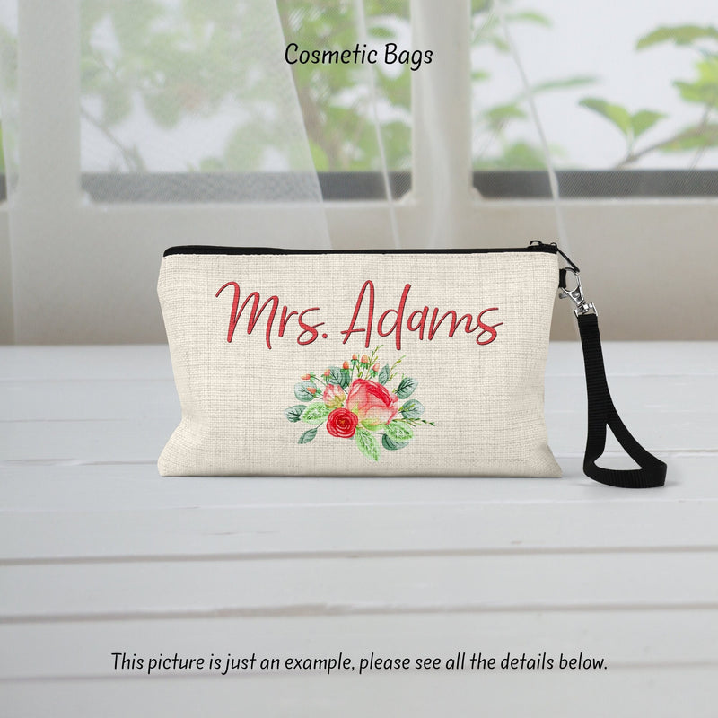 Custom Floral Makeup Organizer - Ideal Best Friend Birthday & Appreciation Gift