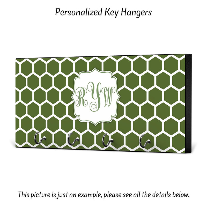 Personalized Housewarming Gift, New Home Gift, Key Holder, Key Rack, Key Hanger, Monogrammed Wedding Gift, Key Wall Organizer, KH13