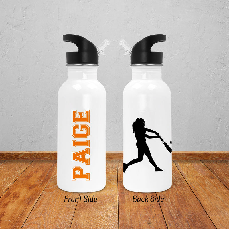 Softball, Softball Gifts, Gift for Her, Softball Water Bottle, Team Gifts, Sports Water Bottle, Softball Team, Softball Player Gift, SZ16