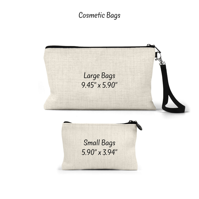 Occupational Therapist Gift: Personalized Linen Makeup Bag