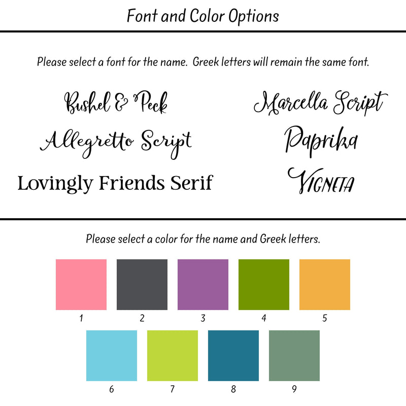 Delta Zeta Sorority Pillow - Perfect Custom Big Little Gift!