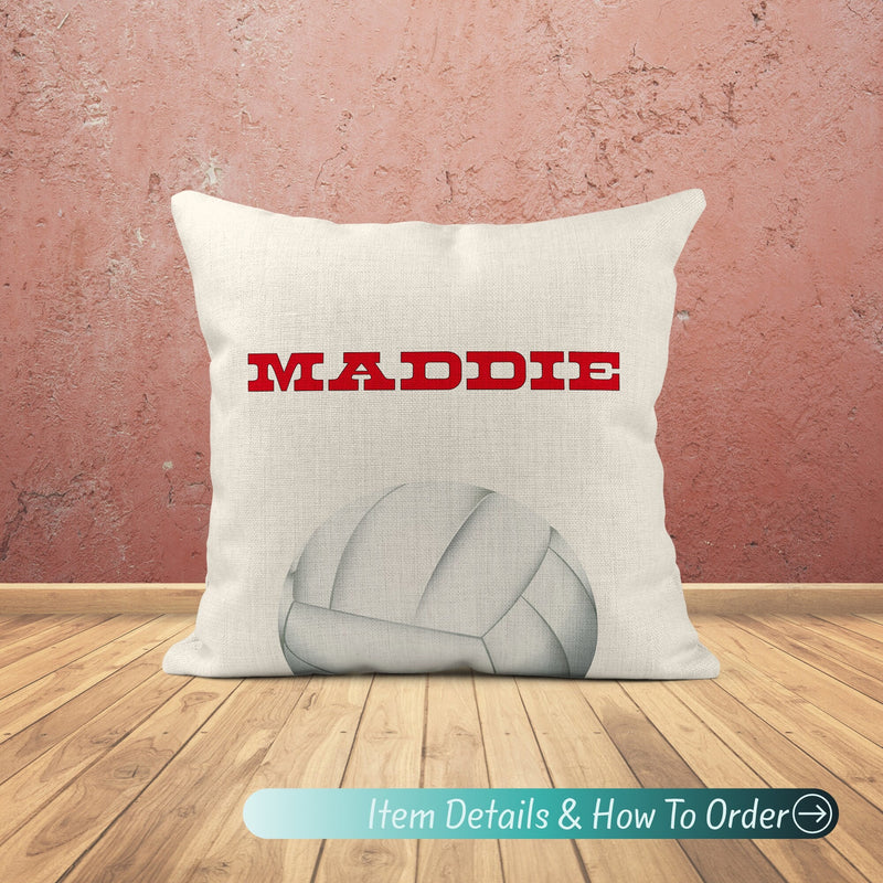 Volleyball Pillow - Personalized Player, Coach or Team Gift