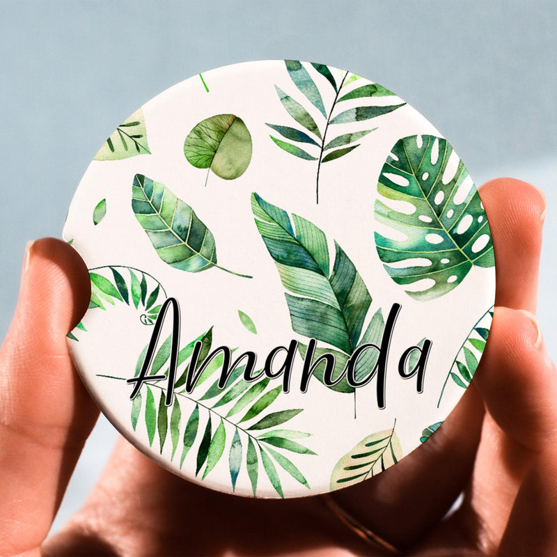 Boho Car Coasters - Cute Custom Coaster Set for Car Decor & Wedding Favors