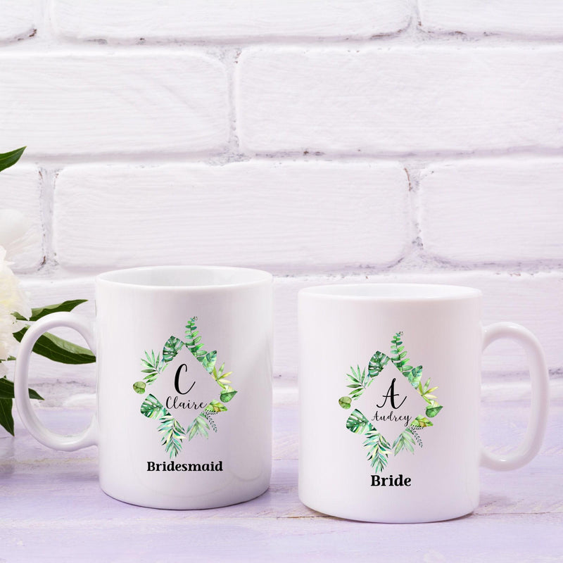 Personalized Bridesmaid Proposal & Bridal Party Gift Mugs