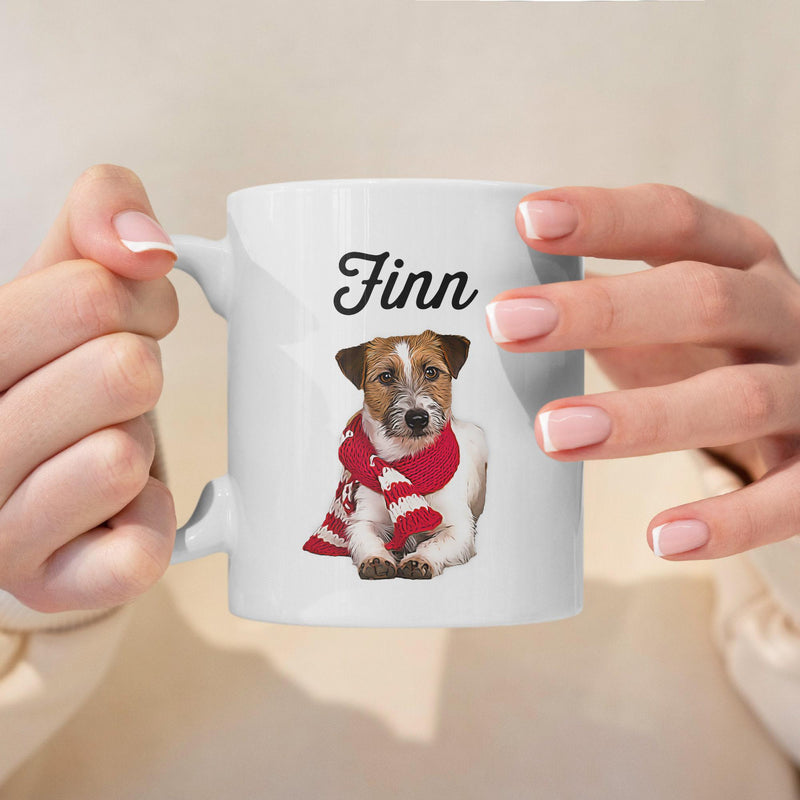 Custom Pet Portrait Mug: Personalized Dog & Cat Lover Gift