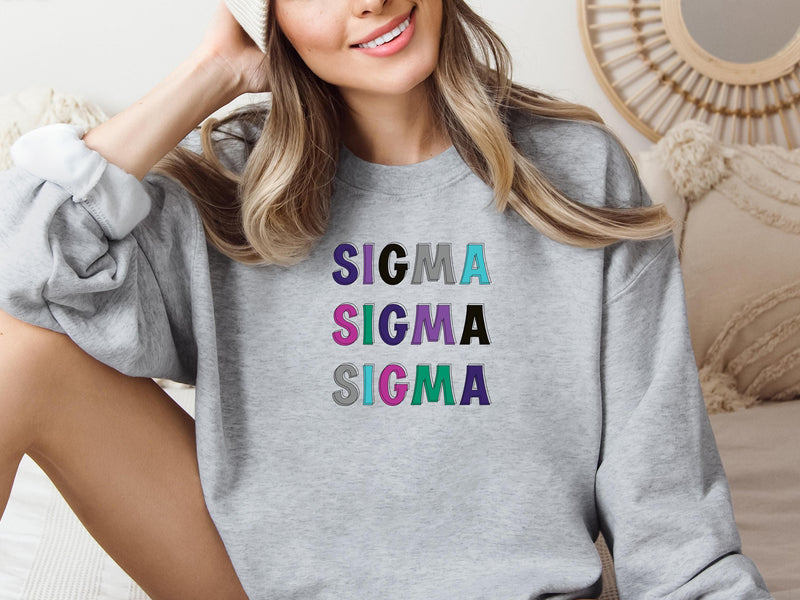 Tri Sigma Sweatshirt – Sigma Sigma Sigma Big Little Sorority Gift
