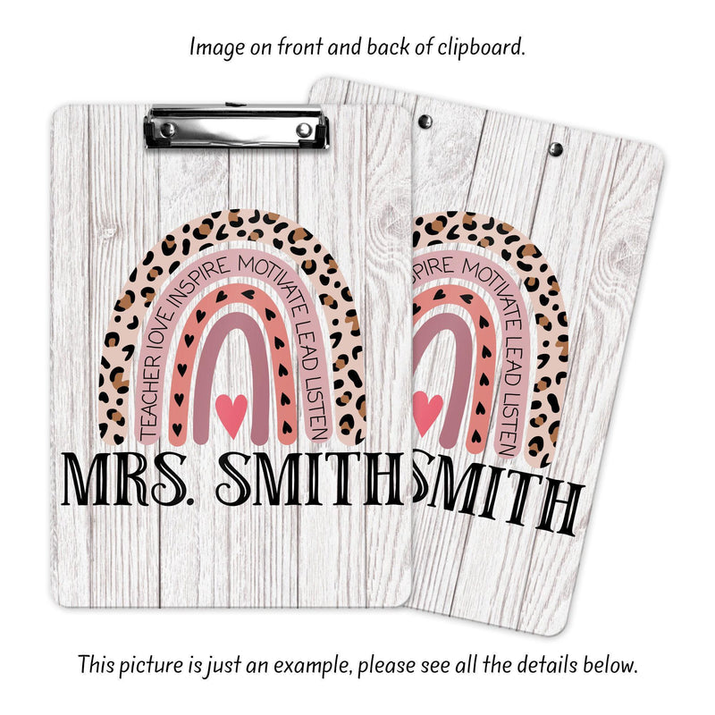 Personalized Teacher Clipboard - Back to School, Custom Teacher Gift, CB38