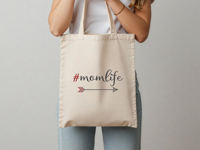 Mom Life, Momlife, Gift for Mom, Gift for Her, Tote Bag Quote, Tote Bag, Canvas Tote Bag, Canvas Bag, Shoulder Bag, Quote, TG07