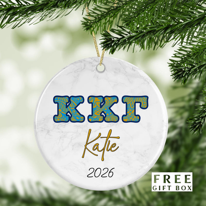 Kappa Kappa Gamma Ornament: Custom Sorority Gift