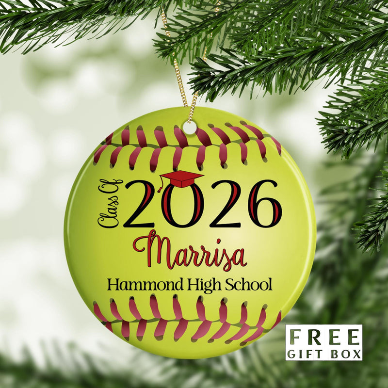 Softball Ornament - Unique Keepsake & Gift