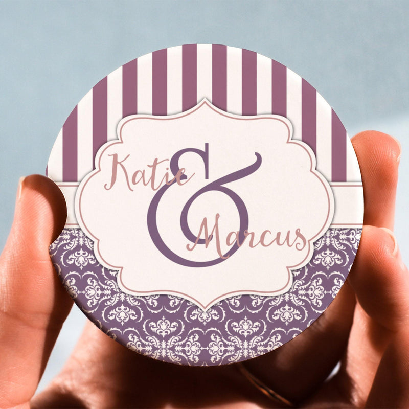 Custom Cute Car Coaster Set – Personalized Car Decor Accessories