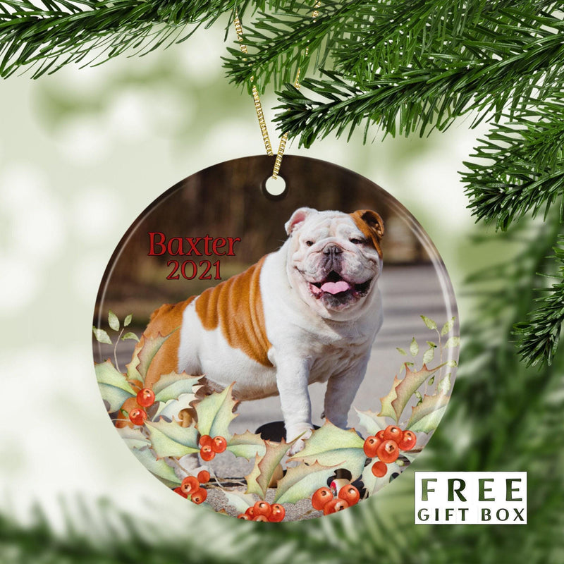 Custom Pet Photo Ornaments: Dog & Cat Memorial Gifts