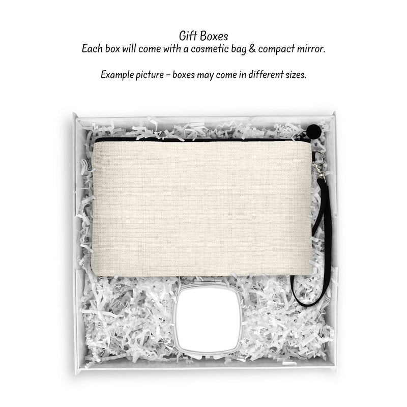 Personalized Teacher Cosmetic Bag: Linen Zipper Pouch