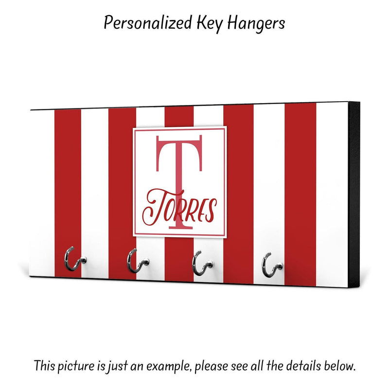 Personalized Housewarming Gift, New Home G-ift, Key Holder, Key Rack, Key Hanger, Monogrammed Wedding Gift, Key Wall Organizer, KH26