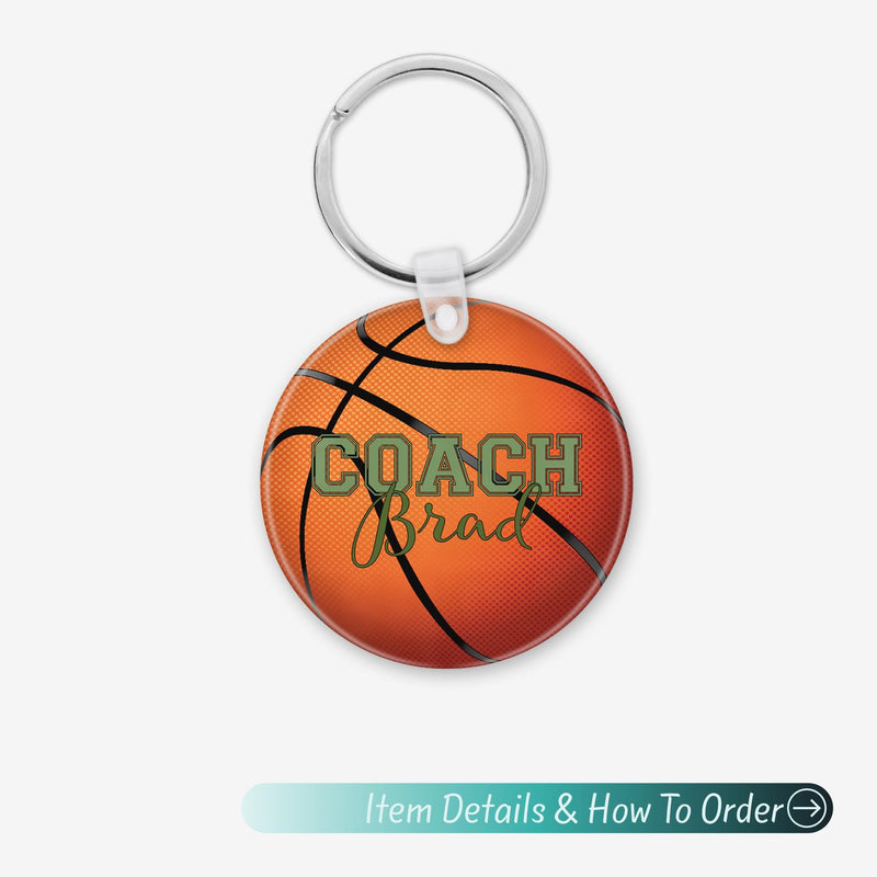 Basketball Keychain – Perfect Basketball Gift & Coach Keychain