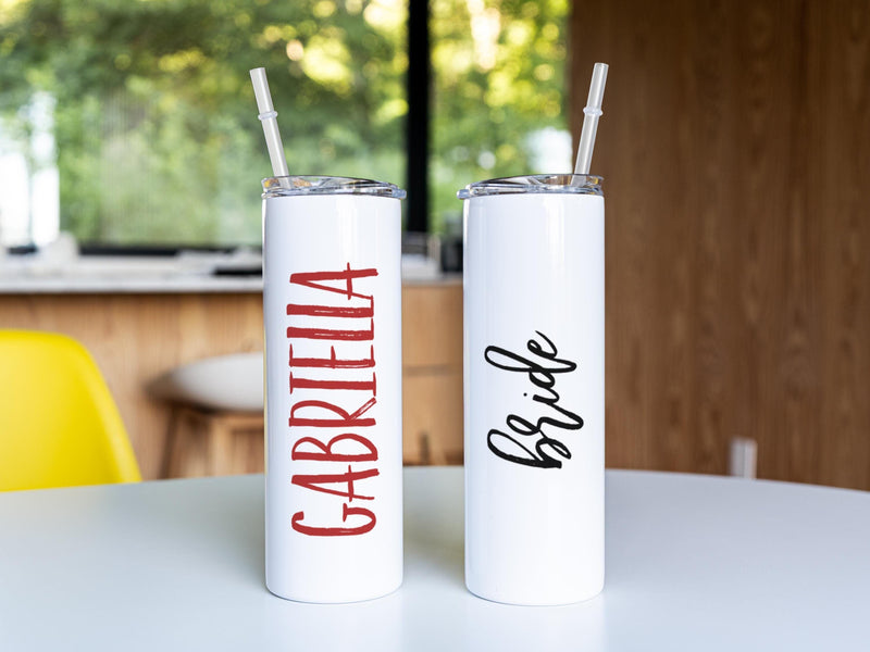 Skinny Tumbler, Bride Tribe, Bridesmaid Tumbler, Bridesmaid Gift, Bridesmaid, Bachelorette Party, Bridal Party Gifts, BS01