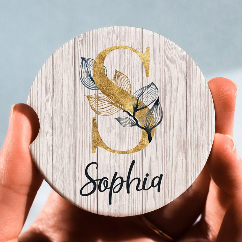 Car Coasters, Fearfully And Wonderfully Made, Personalized Gift, Anniversary Gift, Monogram Coasters, Wedding Gift,Car Accessories,CC54